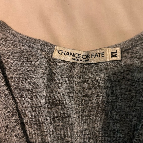 Chance or Fate Heather Gray Dolman Sleeve Tunic Top | Size XL - Picture 5 of 7